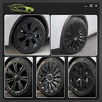 4PCS Hubcap Design for Tesla Model S（2022-2024）/Model Y （2020-2024）19 Inch Wheel Cover Performance Full Rim Hub Cover Accessorie