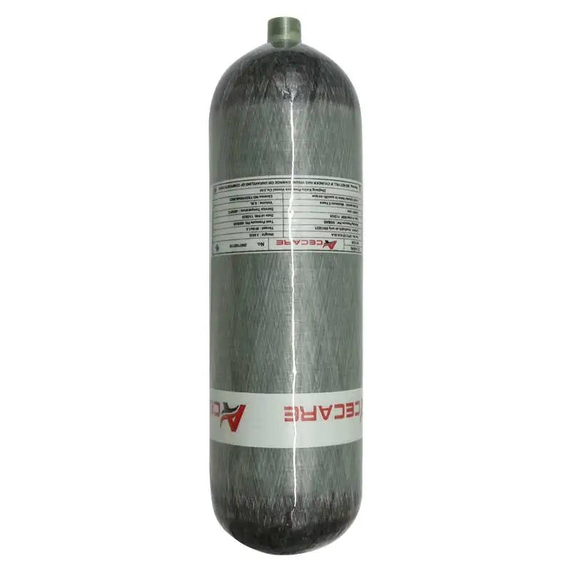 ACECARE 4500Psi 300Bar 6.8L Carbon Fiber Cylinder High Pressure Tank HPA for Scuba Diving M18*1.5