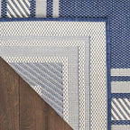 Nourison Home Horizon Indoor/Outdoor Navy 9' x 12' Area Rug - Easy Clean, Non Shedding, Bed Room, Living Room, Dining Room, Kitchen (9' x 12')
