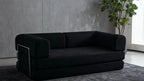EU warehouse 2025 washable corduroy modular compression sofa 200 cm sleeper sofa bed for living room furniture