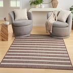 Nourison Home Positano Natural Ivory 5' x 7' Area Rug - Easy Clean, Non Shedding, Bed Room, Living Room, Dining Room, Kitchen (5' x 7')