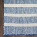 Nourison Home Positano Navy Ivory 9' x 12' Area Rug - Easy Clean, Non Shedding, Bed Room, Living Room, Dining Room, Kitchen (9' x 12')