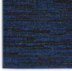 Nourison Home Nourison Essentials Midnight Blue 2' x 6' Area Rug - Easy Clean, Non Shedding, Bed Room, Living Room, Dining Room, Kitchen (6' Runner)