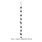 3.3ft Rain Chain Garden Decor Outside Outside Gutter Downspout in Summer Park Embellishment Gutters Downspout Downspout Chain