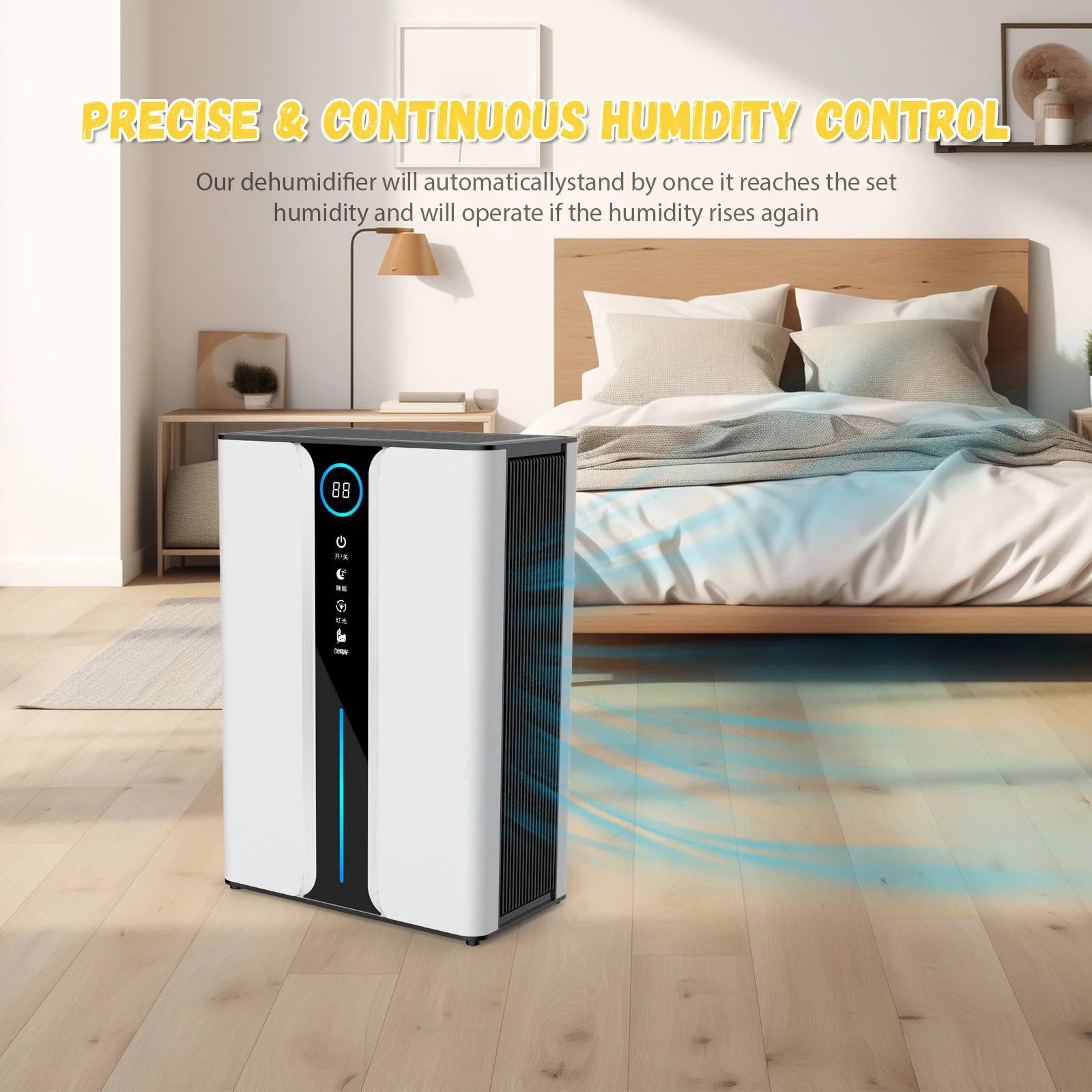 Dehumidify and Air purify muster absorb Household Mute room Basement C