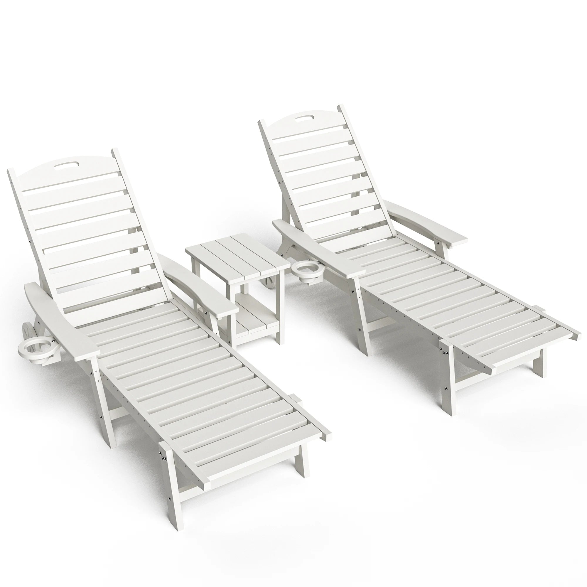 500 LBS Capacity Lounge Chair Set (3-Piece)