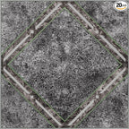 Nexus Self Adhesive 12-Inch Vinyl Floor Tiles, 20 Tiles - 12" x 12", Metallic Marble Diamond Pattern - Peel & Stick, DIY Flooring for Kitchen, Dining Room, Bedrooms & Bathrooms by Achim Home Decor