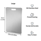 Kitchen cutting board, double-sided food-grade titanium cutting board, used for cutting meat, fruits and vegetables
