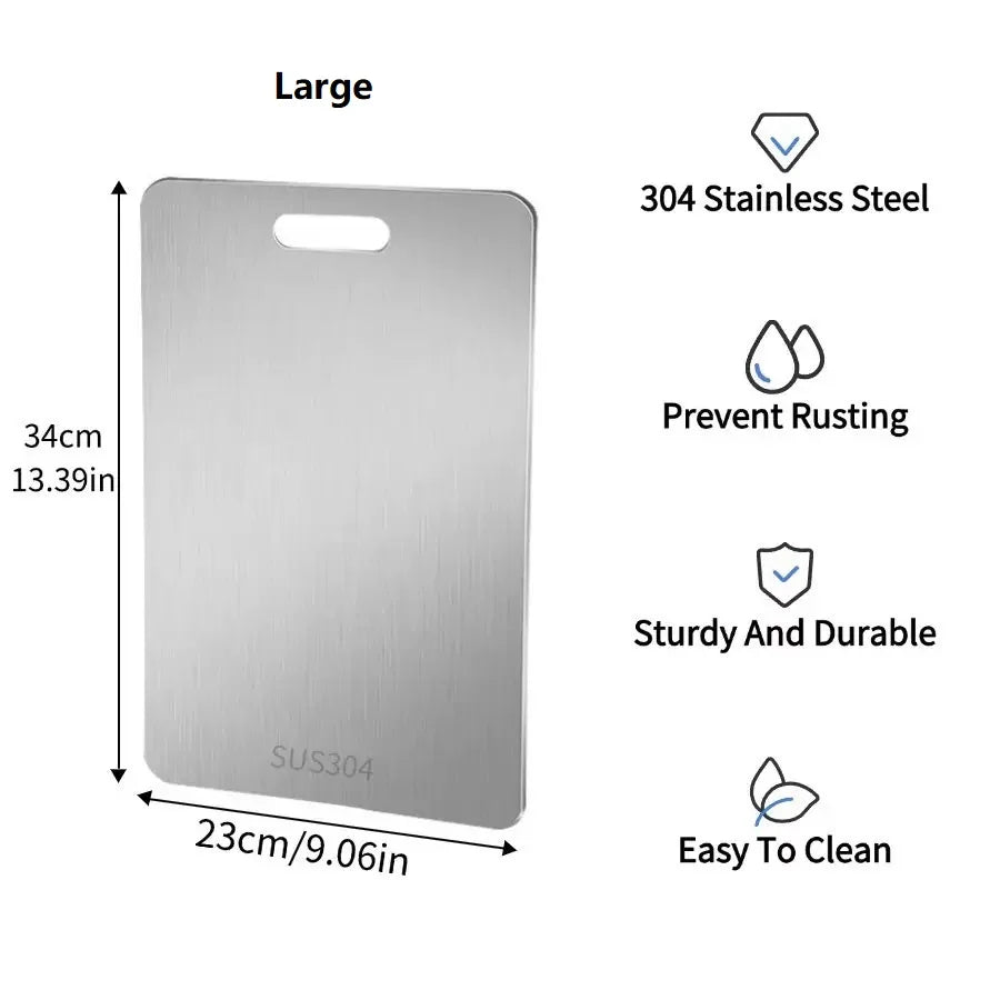 Kitchen cutting board, double-sided food-grade titanium cutting board, used for cutting meat, fruits and vegetables