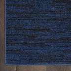 Nourison Home Nourison Essentials Midnight Blue 10' x 14' Area Rug - Easy Clean, Non Shedding, Bed Room, Living Room, Dining Room, Kitchen (10' x 14')
