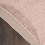 Nourison Home Nourison Essentials Pink 6' x Round Area Rug - Easy Clean, Non Shedding, Bed Room, Living Room, Dining Room, Kitchen (6' x Round)
