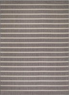 Nourison Home Positano Charcoal Ivory 9' x 12' Area Rug - Easy Clean, Non Shedding, Bed Room, Living Room, Dining Room, Kitchen (9' x 12')