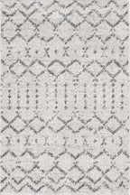 JONATHAN Y Boho Vintage Diamond Cream/Gray Indoor Area Rug 2X3 ft, Moroccan Hype for Living Room, Bedroom, Kitchen, Office, Easy-Cleaning, High Traffic, Pet-Friendly, Non-Shedding (MOH101B-23)