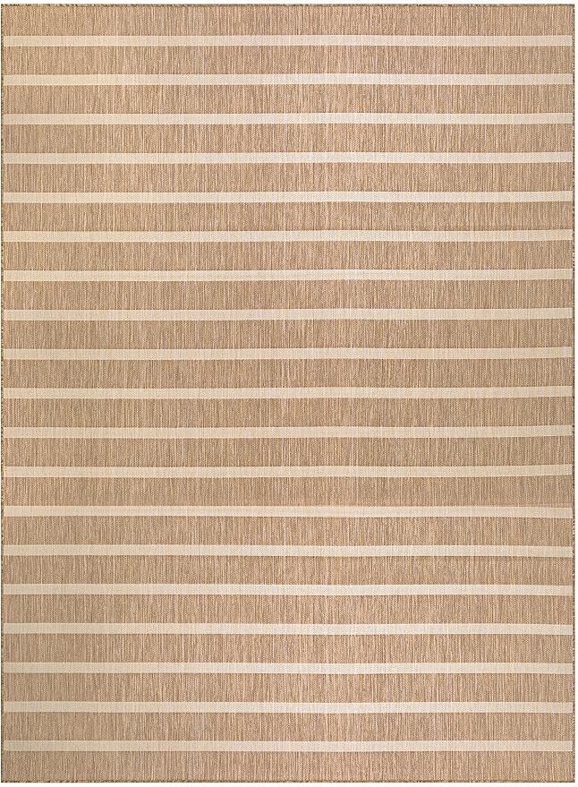 Nourison Home Positano Beige Ivory 8' x 10' Area Rug - Easy Clean, Non Shedding, Bed Room, Living Room, Dining Room, Kitchen (8' x 10')