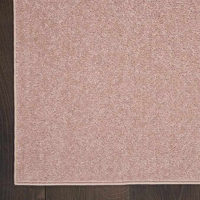 Nourison Home Nourison Essentials Pink 4' x 6' Area Rug - Easy Clean, Non Shedding, Bed Room, Living Room, Dining Room, Kitchen (4' x 6')