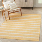Nourison Home Positano Yellow Ivory 7' x 10' Area Rug - Easy Clean, Non Shedding, Bed Room, Living Room, Dining Room, Kitchen (7' x 10')