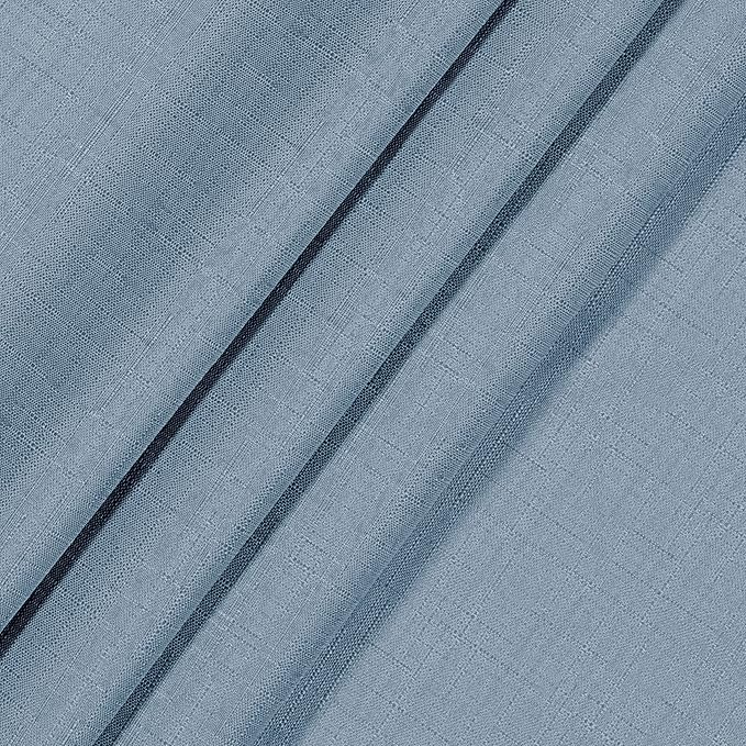 ECLIPSE Kendall Modern Blackout Thermal Rod Pocket Window Curtain for Bedroom or Living Room (1 Panel), 42" x 95", Slate