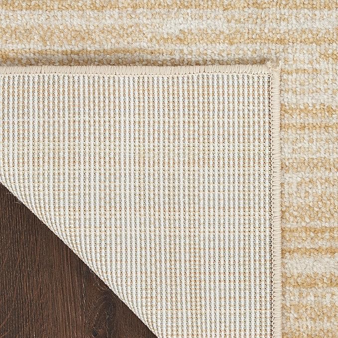 Nourison Home Nourison Essentials Ivory Gold 10' x 14' Area Rug - Easy Clean, Non Shedding, Bed Room, Living Room, Dining Room, Kitchen (10' x 14')