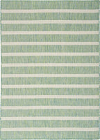 Nourison Home Positano Blue Green Ivory 7' x 10' Area Rug - Easy Clean, Non Shedding, Bed Room, Living Room, Dining Room, Kitchen (7' x 10')