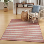 Nourison Home Positano Rainbow Ivory 7' x 10' Area Rug - Easy Clean, Non Shedding, Bed Room, Living Room, Dining Room, Kitchen (7' x 10')