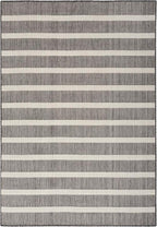 Nourison Home Positano Charcoal Ivory 7' x 10' Area Rug - Easy Clean, Non Shedding, Bed Room, Living Room, Dining Room, Kitchen (7' x 10')