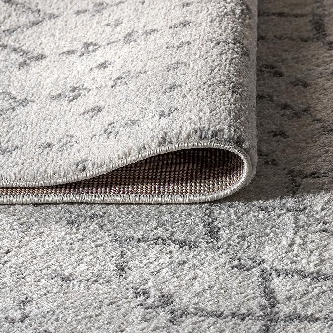 JONATHAN Y Boho Vintage Diamond Cream/Gray Indoor Area Rug 2X3 ft, Moroccan Hype for Living Room, Bedroom, Kitchen, Office, Easy-Cleaning, High Traffic, Pet-Friendly, Non-Shedding (MOH101B-23)