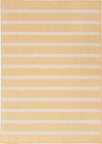 Nourison Home Positano Yellow Ivory 6' x 9' Area Rug - Easy Clean, Non Shedding, Bed Room, Living Room, Dining Room, Kitchen (6' x 9')