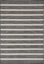Nourison Home Positano Black Ivory 7' x 10' Area Rug - Easy Clean, Non Shedding, Bed Room, Living Room, Dining Room, Kitchen (7' x 10')