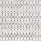 JONATHAN Y Boho Vintage Diamond Cream/Gray Square Area Rug 4X4 ft, Moroccan Hype for Living Room, Bedroom, Kitchen, Office, Easy-Cleaning, High Traffic, Pet-Friendly, Non-Shedding (MOH101B-4SQ)