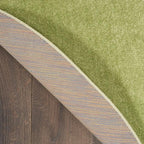 Nourison Home Nourison Essentials Green 6' x Round Area Rug - Easy Clean, Non Shedding, Bed Room, Living Room, Dining Room, Kitchen (6' x Round)