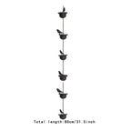 3.3ft Rain Chain Garden Decor Outside Outside Gutter Downspout in Summer Park Embellishment Gutters Downspout Downspout Chain