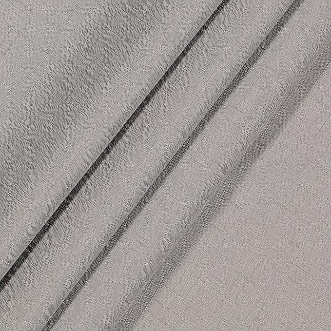 ECLIPSE Kendall Modern Blackout Thermal Rod Pocket Window Curtain for Bedroom or Living Room (1 Panel), 42" x 95", Grey
