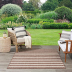 Nourison Home Positano Indoor/Outdoor Natural Ivory 7' x 10' Area Rug, Easy Cleaning, Non Shedding, Bed Room, Living Room, Dining Room, Deck, Backyard, Patio (7x10)