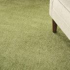 Nourison Home Nourison Essentials Green 6' x Round Area Rug - Easy Clean, Non Shedding, Bed Room, Living Room, Dining Room, Kitchen (6' x Round)