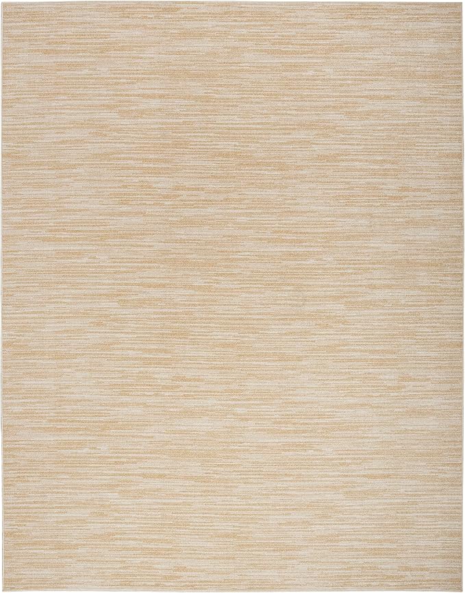 Nourison Home Nourison Essentials Ivory Gold 10' x 14' Area Rug - Easy Clean, Non Shedding, Bed Room, Living Room, Dining Room, Kitchen (10' x 14')