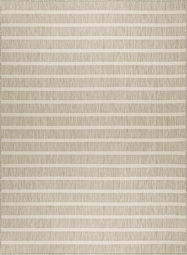 Nourison Home Positano Grey Ivory 9' x 12' Area Rug - Easy Clean, Non Shedding, Bed Room, Living Room, Dining Room, Kitchen (9' x 12')