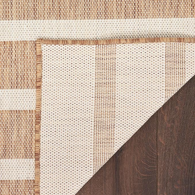 Nourison Home Positano Jute Ivory 8' x 10' Area Rug - Easy Clean, Non Shedding, Bed Room, Living Room, Dining Room, Kitchen (8' x 10')