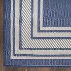 Nourison Home Horizon Indoor/Outdoor Navy 10' x 14' Area Rug - Easy Clean, Non Shedding, Bed Room, Living Room, Dining Room, Kitchen (10' x 14')