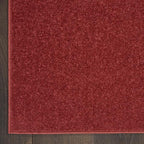 Nourison Home Nourison Essentials Brick Red 7' x Square Area Rug - Easy Clean, Non Shedding, Bed Room, Living Room, Dining Room, Kitchen (7' x Square)