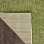 Nourison Home Nourison Essentials Green 2'2" x 16' Area Rug - Easy Clean, Non Shedding, Bed Room, Living Room, Dining Room, Kitchen (16' Runner)