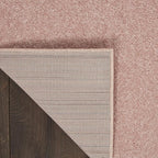 Nourison Home Nourison Essentials Pink 7' x Square Area Rug - Easy Clean, Non Shedding, Bed Room, Living Room, Dining Room, Kitchen (7' x Square)