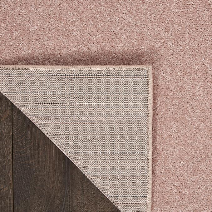 Nourison Home Nourison Essentials Pink 7' x Square Area Rug - Easy Clean, Non Shedding, Bed Room, Living Room, Dining Room, Kitchen (7' x Square)