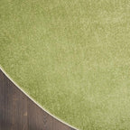 Nourison Home Nourison Essentials Green 6' x Round Area Rug - Easy Clean, Non Shedding, Bed Room, Living Room, Dining Room, Kitchen (6' x Round)
