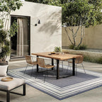 Nourison Home Horizon Indoor/Outdoor Navy 9' x 12' Area Rug - Easy Clean, Non Shedding, Bed Room, Living Room, Dining Room, Kitchen (9' x 12')