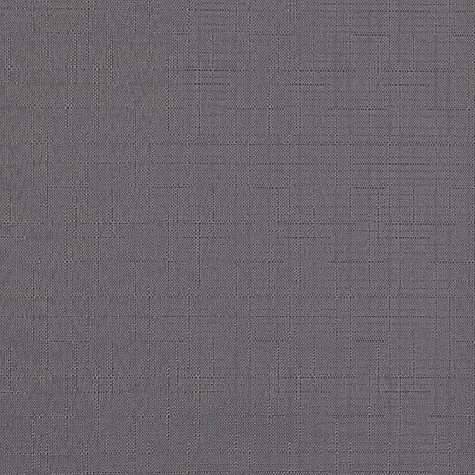 Eclipse Kendall Solid Textured Blackout Thermal Insulated Lining Grommet Window Curtain for Bedroom (1 Panel), 42 in x 63 in, Charcoal