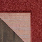 Nourison Home Nourison Essentials Brick Red 7' x 10' Area Rug - Easy Clean, Non Shedding, Bed Room, Living Room, Dining Room, Kitchen (7' x 10')