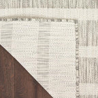 Nourison Home Positano Grey Ivory 2' x 6' Area Rug - Easy Clean, Non Shedding, Bed Room, Living Room, Dining Room, Kitchen (6' Runner)