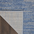Nourison Home Nourison Essentials Blue Grey 4' x 6' Area Rug - Easy Clean, Non Shedding, Bed Room, Living Room, Dining Room, Kitchen (4' x 6')