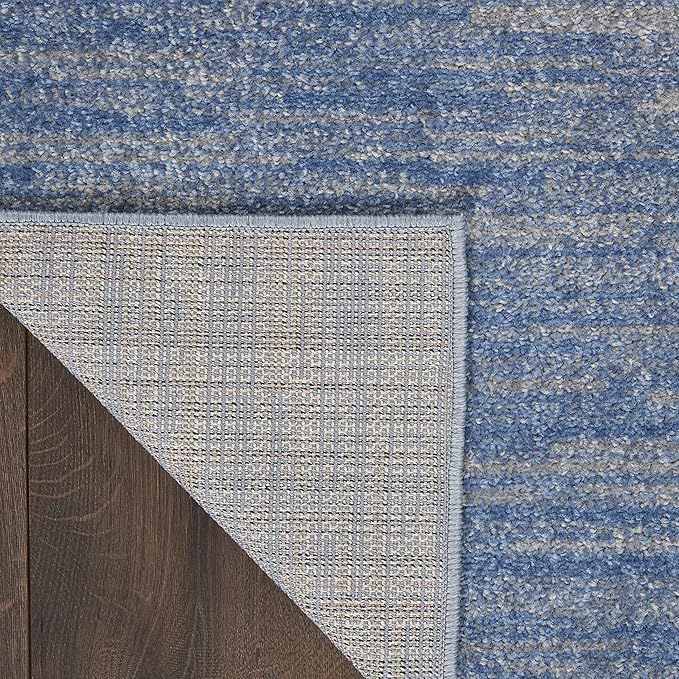 Nourison Home Nourison Essentials Blue Grey 7' x 10' Area Rug - Easy Clean, Non Shedding, Bed Room, Living Room, Dining Room, Kitchen (7' x 10')