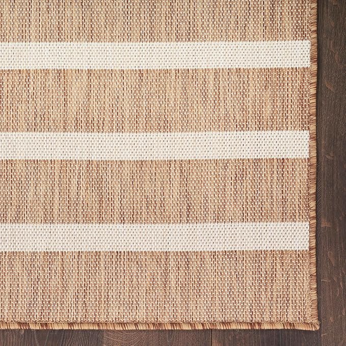 Nourison Home Positano Jute Ivory 8' x 10' Area Rug - Easy Clean, Non Shedding, Bed Room, Living Room, Dining Room, Kitchen (8' x 10')